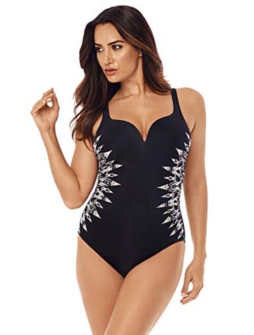 Miraclesuit Women's Slimming Swimwear Temptress Tummy Control Soft Cup One Piece Swimsuit