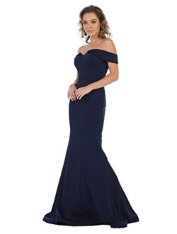 Formal Dress Shops Inc. FDS1547 Mermaid Prom Evening Simple Gown