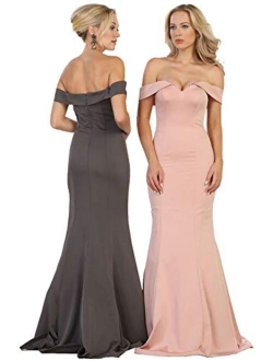 Formal Dress Shops Inc. FDS1547 Mermaid Prom Evening Simple Gown