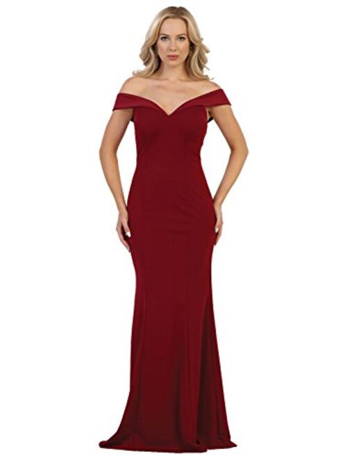 Formal Dress Shops Inc. FDS1547 Mermaid Prom Evening Simple Gown