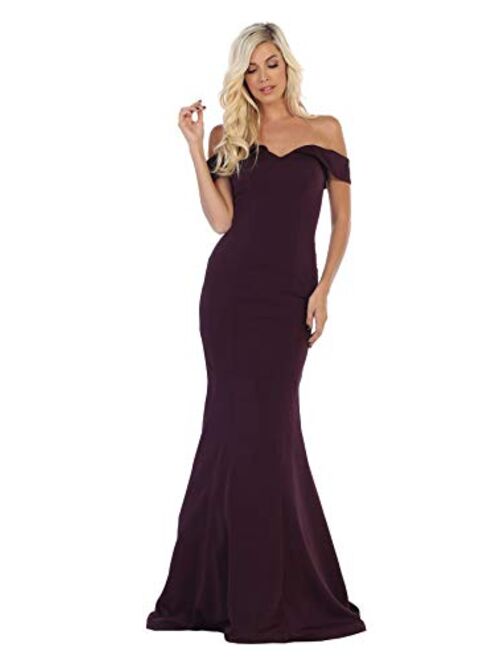 Formal Dress Shops Inc. FDS1547 Mermaid Prom Evening Simple Gown