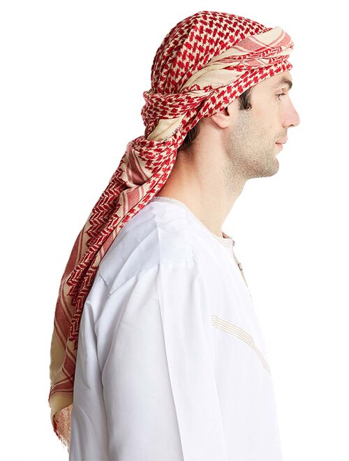 Wholesale Arab Men's Turban Saudi Muslim Shemagh Keffiyeh Polyester ...