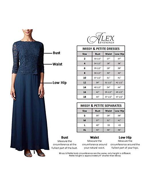 Alex Evenings Women's Slimming Long Side Ruched Dress with Cascade Ruffle Skirt