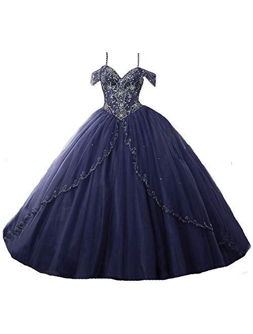 BanZhang Women's Dresses 2019 Prom Sweet 16 Ball Gown Off The Shoulder B365