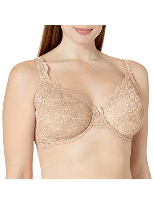 Smart & Sexy Women's Curvy Signature Lace Unlined Underwire Bra with Added Support