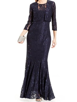 Women's Long Lace Jacket Dress