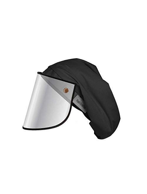 Hairbrella Pro Face Shield Women’s Rain Hat, Waterproof, Sun Protection, Satin-Lined, Packable XL