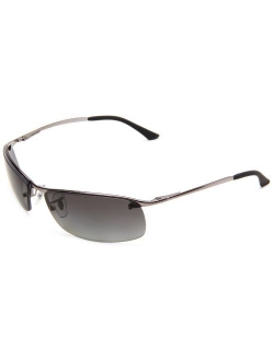 Men's Rb3183 Metal Rectangular Sunglasses