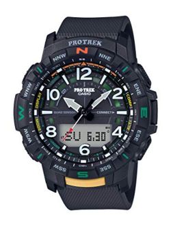 Men's Pro Trek Bluetooth Connected Quartz Sport Watch with Resin Strap, 22.2