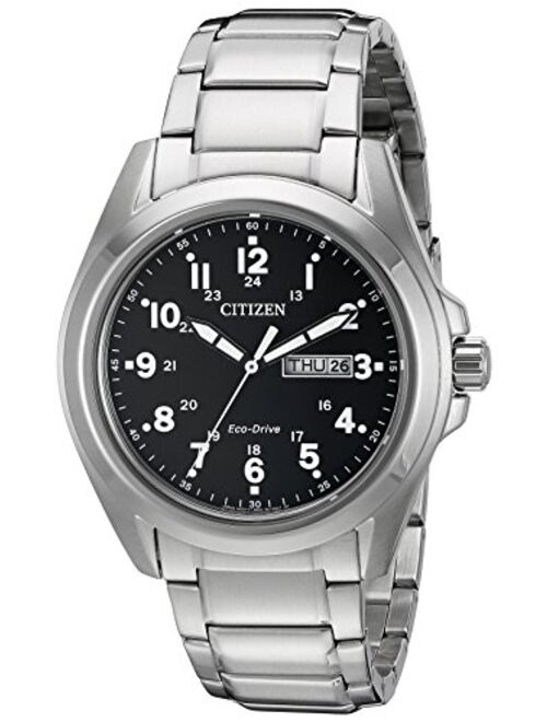 Citizen Men's Eco-Drive Stainless Steel Watch with Day/Date, AW0050-82E