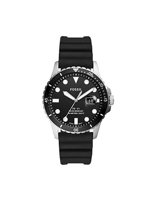 Fossil Men's FB-01 Stainless Steel Dive-Inspired Casual Quartz Watch