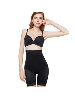 MERRIGE Shapewear for Womens Tummy Control High-Waist Panty Mid-Thigh Body Shaper Bodysuit