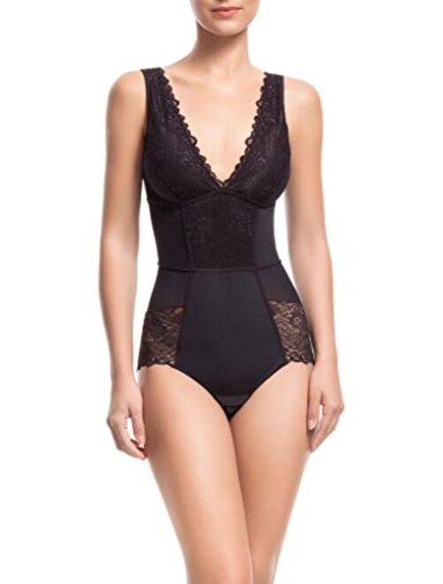 Squeem - Brazilian Flair, Women's Slimming Shapewear Lace Bodysuit