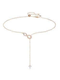 Infinity Collection Women's Infinity Jewelry Collections, Rhodium Finish, Rose Gold Tone Finish, Clear Crystals