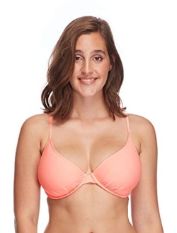 Women's Smoothies Solo Solid Underwire D, Dd, E, F Cup Bikini Top Swimsuit