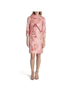 Women's Floral Wrap Jacket and Dress Set