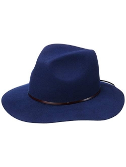 Fine Wool Fedora Hat with Leather Band Women - Made in Italy