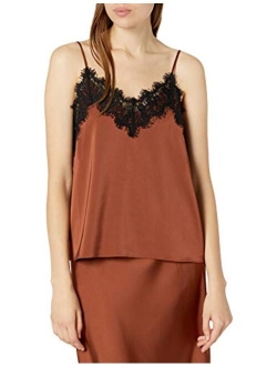 Women's Natalie V-Neck Lace Trimmed Camisole Tank Top