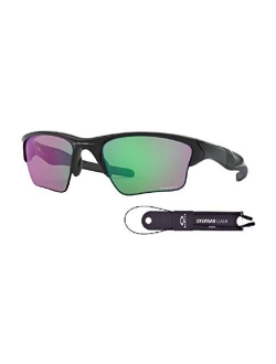 Half Jacket 2.0 XL OO9154 Sunglasses For Men BUNDLE with Oakley Accessory Leash Kit