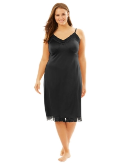 Comfort Choice Women's Plus Size Double Skirted Full Slip Full Slip