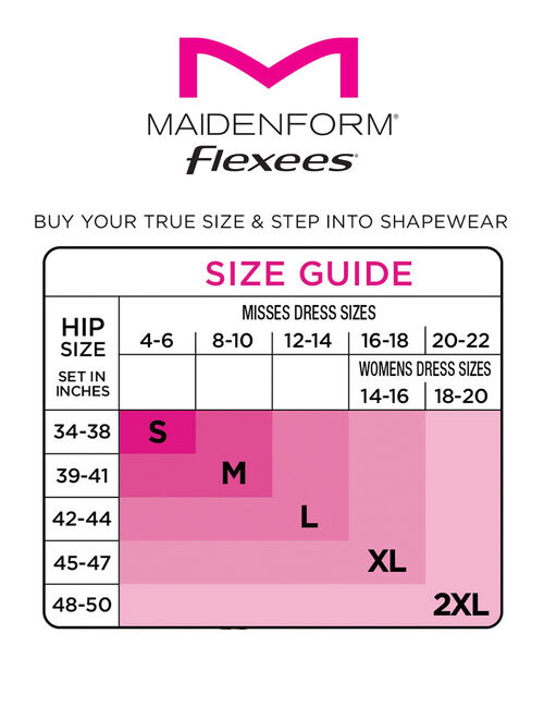 Maidenform Tummy Toning Shaping Briefs, All Over Smoothing, Comfort Leg  Opening Perfect for Every Day 4 Pack
