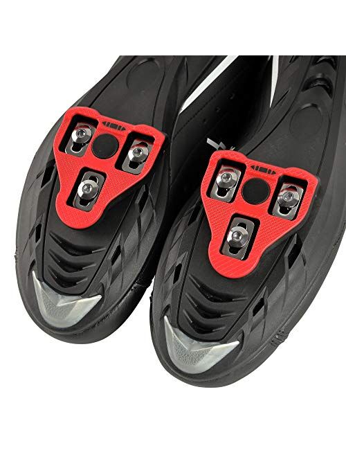 CyclingDeal Bicycle Road Bike Universal Cleat Mount Men's Cycling Shoes with 9-Degree Floating Look ARC Delta Compatible Cleats Compatible with Peloton Indoor Bikes Pedal