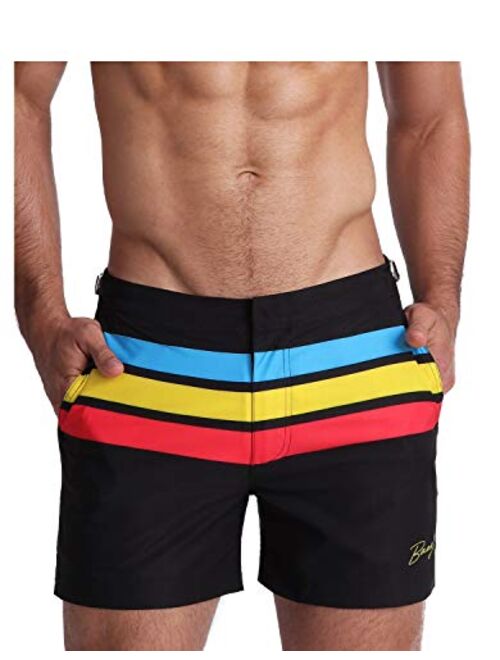 Bang Men's Swimwear - Tailored Shorts - Adjustable Waistband Stretch Quick Dry Swimsuit