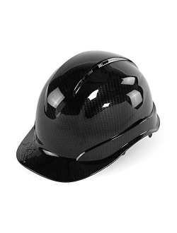 Bullhead Safety HH-C2-K - Black Unvented Cap Style Hard Hat with Six-Point Ratchet Suspension