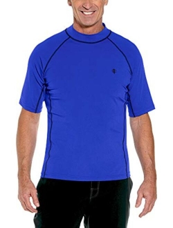 UPF 50  Men's Tulum Short Sleeve Surf Rash Guard - Sun Protective