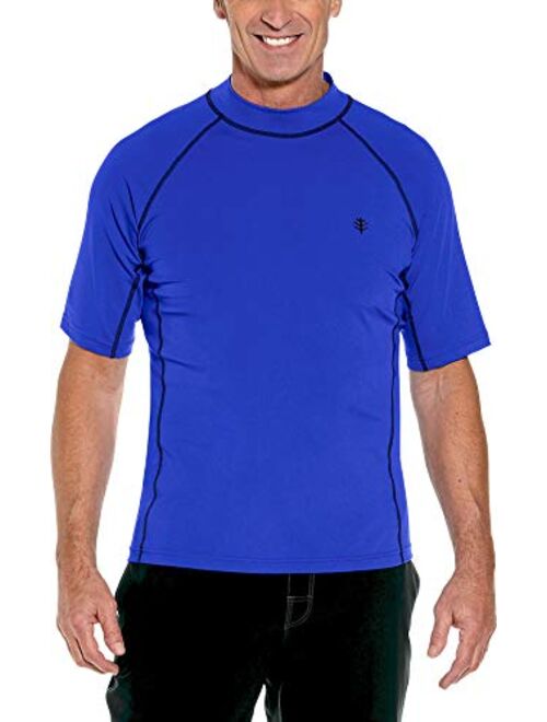 Coolibar UPF 50+ Men's Tulum Short Sleeve Surf Rash Guard - Sun Protective