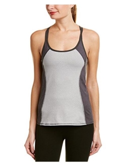 Splendid Women's Studio Activewear Athletic Yoga Tank with Built-in Shelf Bra