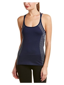 Splendid Women's Studio Activewear Athletic Yoga Tank with Built-in Shelf Bra