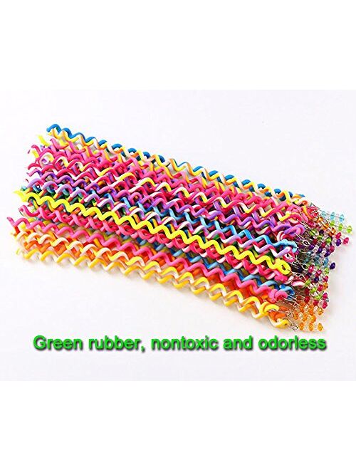 ThEast Girls Hair Styling Twister Clip, Women Hair Braider DIY Tool Accessories, Hair beads for braids for girls 12PCS (A)