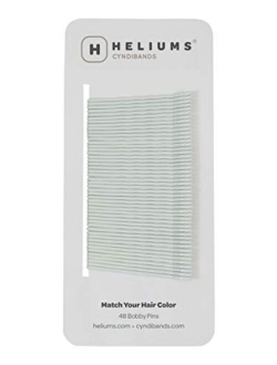 Heliums Ash Light Blonde Premium Hold Color Match Bobby Pins, 2 Inch Wavy - 48 Count