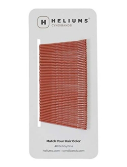 Heliums Ash Light Blonde Premium Hold Color Match Bobby Pins, 2 Inch Wavy - 48 Count