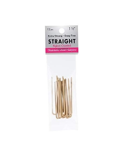 Marilyn Faye's U-Shaped Straight Hair Pins (Set of 12) (3 inch, Black)