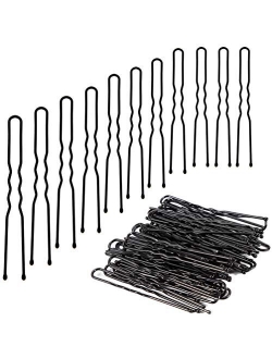 180 Pack U Shaped Hair Pins, KINGMAS U Shaped Bobby Pins Bun Hair Pins with Storage Box (2 inch)