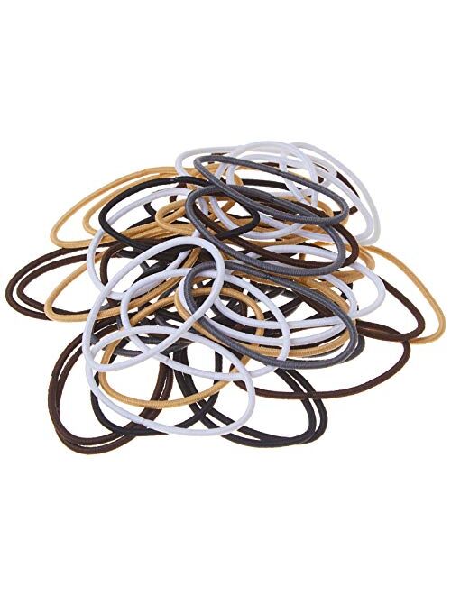 Goody Women's Hair Ouchless 2 mm Elastics, Neutral, 50 Count