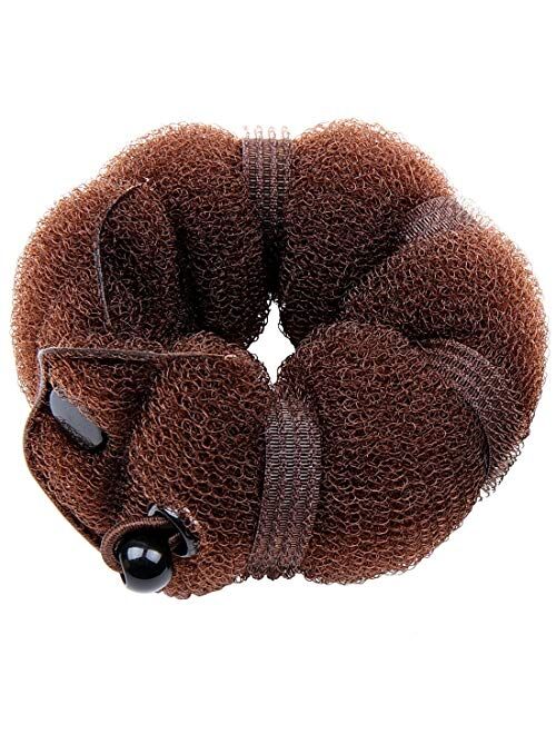 GoldRose 2 pcs Bun Maker Magic Hair Styling Tool (Brown)