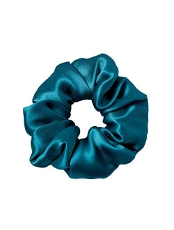 100% Silk Scrunchies for Hair Coffee 19 Momme Pure Mulberry Silk Hair Ties Ropes for Women Girls Elasctic Soft