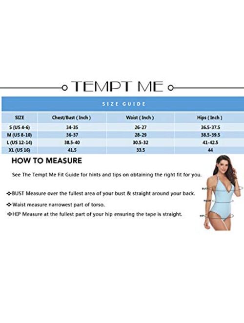 Tempt Me Women Halter Plunge V Neck One Piece Swimsuits Sexy Mesh Hollow Out Monokini Bathing Suits