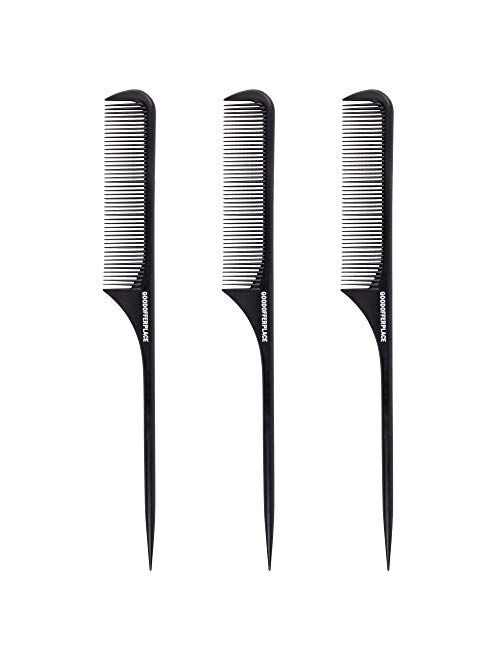 Goodofferplace 3 Rattail comb Parting combs Teasing combs hair combs for women