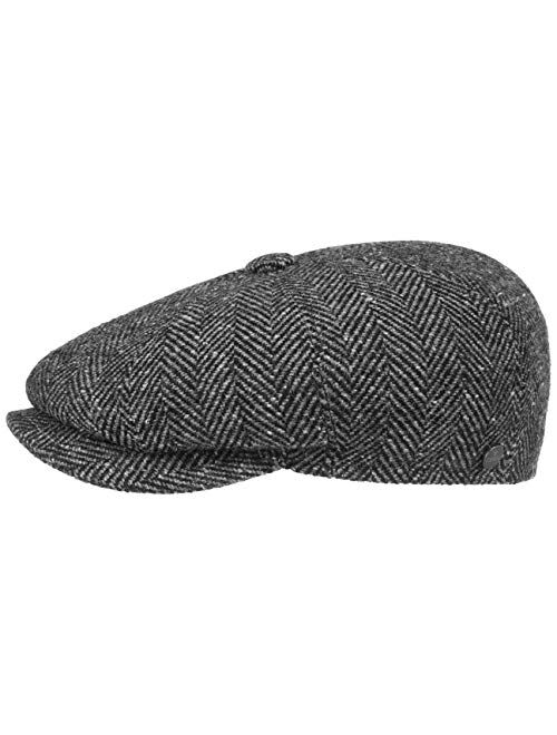 Lierys Herringbone Flat Cap Men | Made in Italy