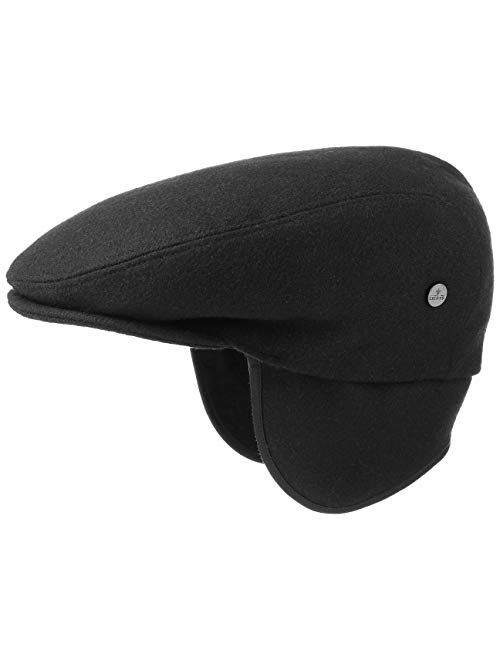 Lierys Teflon Flat Cap with Earflaps Women/Men | Made in Italy