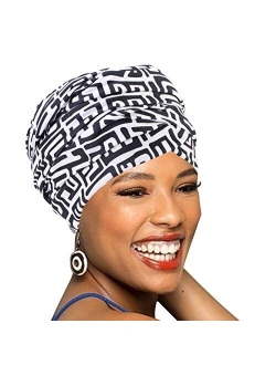 Easy Wearing African Head Wrap,Long Scarf Turban Shawl Hair Bohemian Headwrap