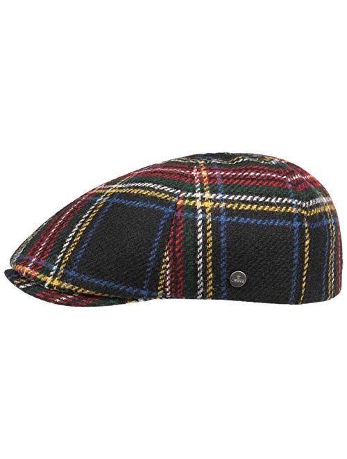 Lierys Stewart Wool Check Flat Cap Men - Made in The EU