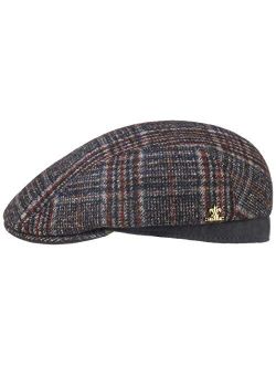 Burndell Check Flat Cap with AlpacaGold Women/Men - Made in Italy
