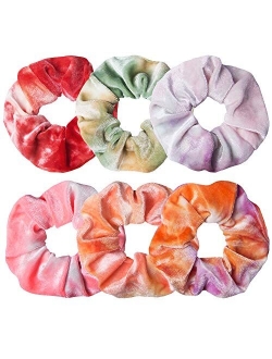 12 Pcs Hair Scrunchies Velvet Elastic Hair Bands Scrunchy Hair Ties Ropes Scrunchie for Women or Girls Hair Accessories - 12 Assorted Colors Scrunchies, Christmas Gifts f