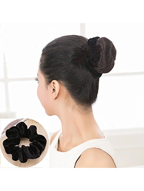 12 Pcs Hair Scrunchies Velvet Elastic Hair Bands Scrunchy Hair Ties Ropes Scrunchie for Women or Girls Hair Accessories - 12 Assorted Colors Scrunchies, Christmas Gifts f