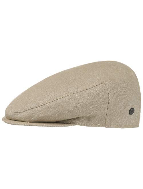 Lierys Inglese Linen Flat Cap Men | Made in Italy